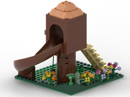 Minifig scale modular treehousee playground