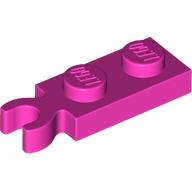 Lego Plate Special 1 x 2 with Clip Vertical on End / Dark Pink