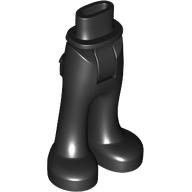 Lego Minidoll Hips and Trousers with Back Pockets [Thin Hinge] / Black