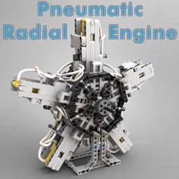 5 Cylinder Pneumatic Radial Engine