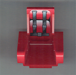 Lego Technic Seat 3 x 2 Base with Cushions and Seat Belts Pattern (Sticker) - Set 8242