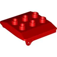Duplo Backhoe / Train Cabin Roof / Red