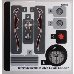 Sticker Sheet for Set 42132-1 / [No Color/Any Color]