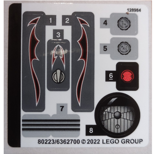 Lego Sticker Sheet for Set 42132-1 / [No Color/Any Color]
