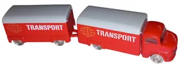 HO Scale, Mercedes Box Truck with Trailer