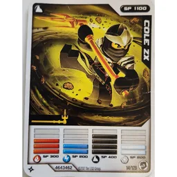 Trading Card, Ninjago Deck #2: 14 - Cole ZX - North American Version / [No Color/Any Color]