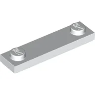 Plate Special 1 x 4 with 2 Studs with Groove [New Underside] / White