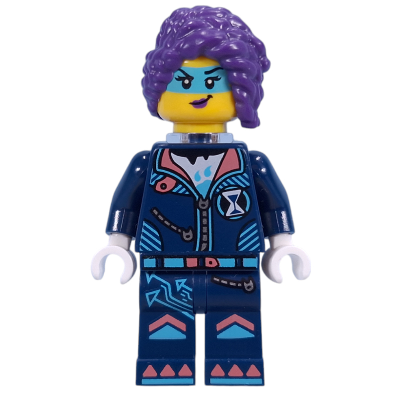 Lego Zoey, Dark Blue Suit, Trans-Clear Neck Bracket