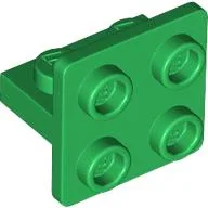 Bracket 1 x 2 - 2 x 2 Centered / Green