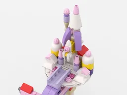 Tensegrity Sculpture - Float Pink Castle