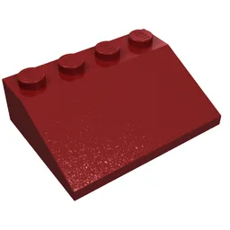 Brick Sloped 33° 3 x 4 / Dark Red