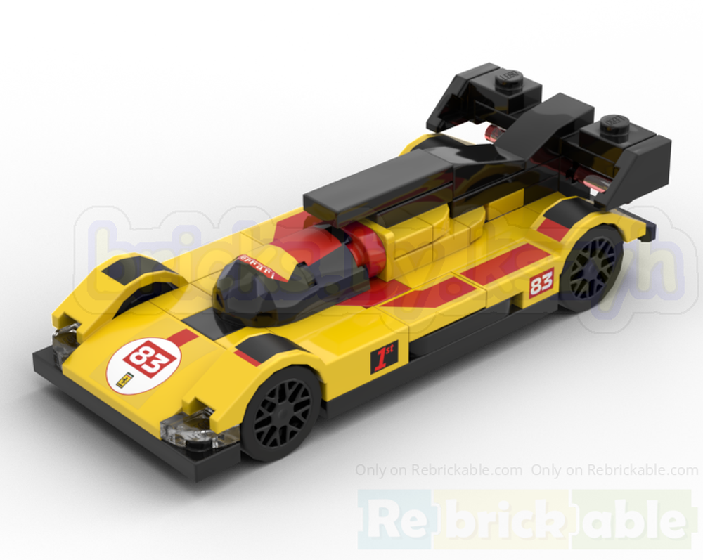 Lego Ferrarі 499P AF Corse #83 Hypercar 2025 (1:52 scale)