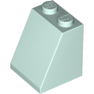 Lego Brick Sloped 65° 2 x 2 x 2 with Bottom Tube / Light Aqua