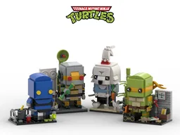 TMNT - Super Set 2 - Brickheadz ( Foot Soldier + Metalhead + Miyamoto Usagi + Michelangelo )