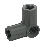 Lego Technic Axle and Pin Connector Angled #6 - 90° / Dark Gray