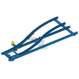 Vehicle Track, Train, 4.5V Switch Point Left with White Ties / Blue