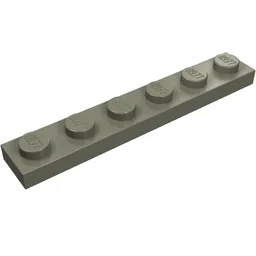Plate 1 x 6 / Dark Gray