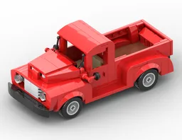 ford f1 truck in red