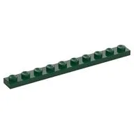 Plate 1 x 10 / Dark Green