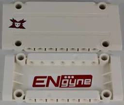 Technic, Panel Plate 5 x 11 x 1 with Worl Racers Team Extreme Logo on Outside and Red 'ENgyne' on Inside Pattern Model Left Side (Stickers) - Set 8864