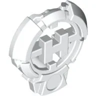 Large Figure Chest Badge with 'H' Hero Factory Logo Design / White