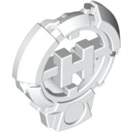 Lego Large Figure Chest Badge with 'H' Hero Factory Logo Design / White