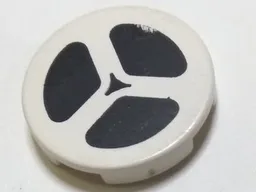 Tile Round 2 x 2 with Film / Tape Reel Print