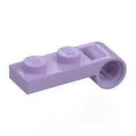 Plate Special 1 x 2 with Pin Hole On Side / Lavender