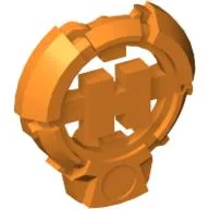 Large Figure Chest Badge with 'H' Hero Factory Logo Design / Orange