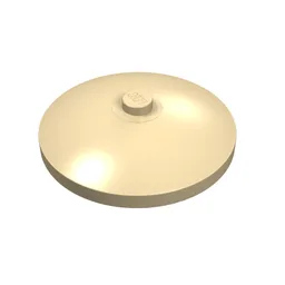 Dish 4 x 4 Inverted [Radar] / Tan