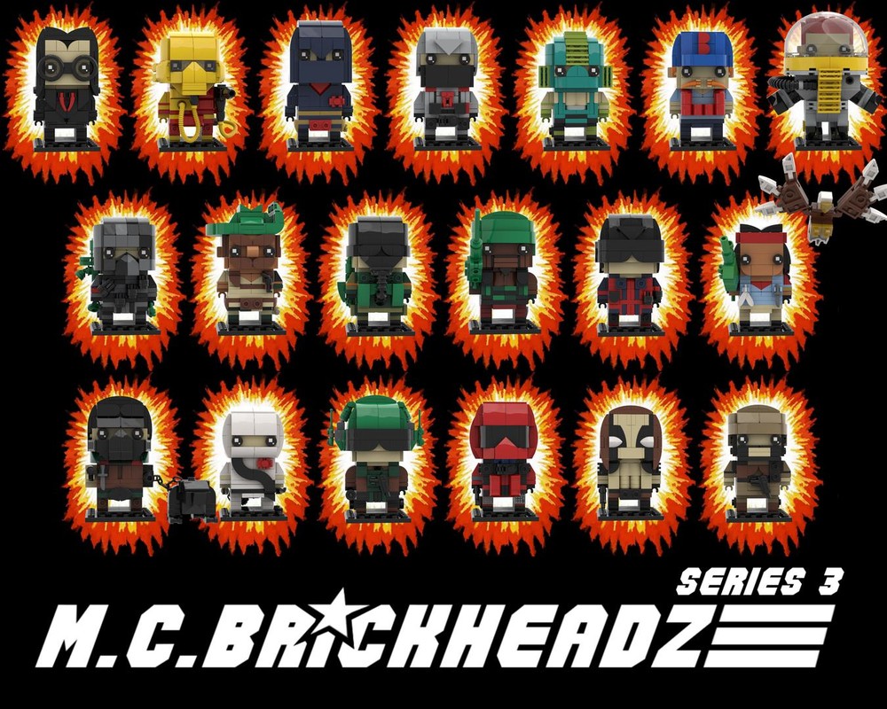Lego M.C.Brickheadz series 3 bundle
