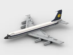 Boeing 707 - Lufthansa (Building instructions only)