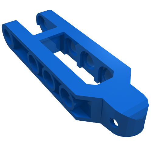 Lego Technic Steering Arm 6.5 x 2 with Towball Socket Squared, Un-Chamfered