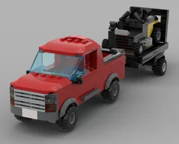 Truck and Lawn Mower Set
