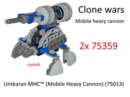 Mobile Heavy Cannon alternate build (2 x 75359)
