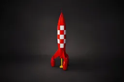 F01 - Retro Moon Rocket inspired