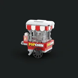 City Popcorn Stand – Street Food Kiosk