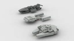 Micro Galactica, Enterprise, and Falcon: Triple Alt Set