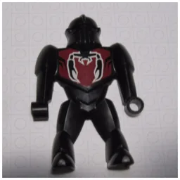Body from Nestle Promo Figure - Shadow Knight with Spear and Shield / Black