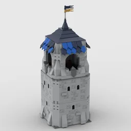 Medieval Castle: Tower - Modular with Full interior