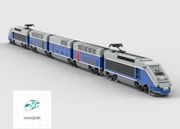 French double flat Train Grand Vitesse
