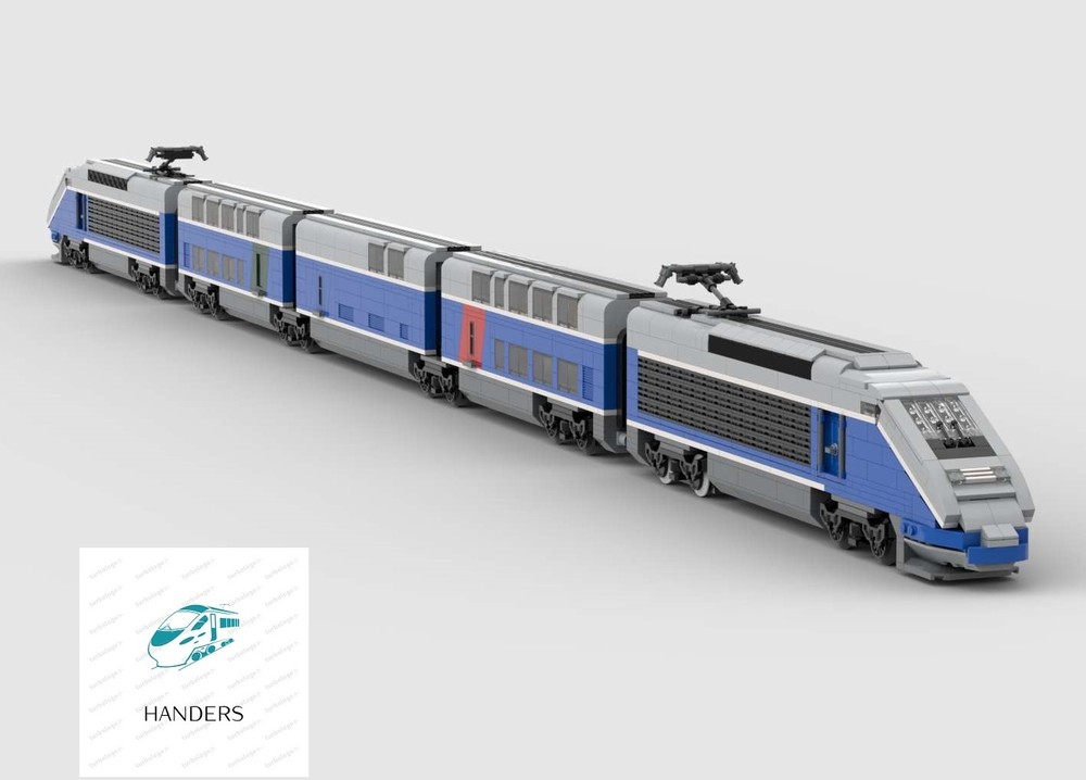 Lego French double flat Train Grand Vitesse