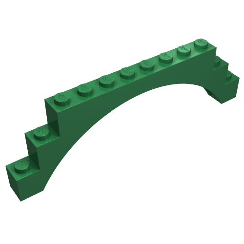 Lego Brick Arch 1 x 12 x 3 / Green