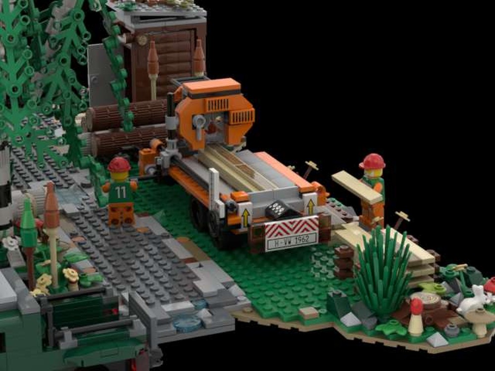 Lego The Forest mobile sawmill
