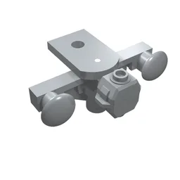 Train Buffer Beam with Sealed Magnets [Type 1] / Light Bluish Gray