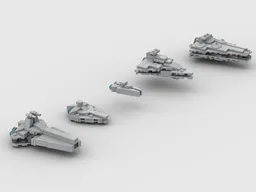 Micro Scale Imperial Ships Battle Pack (Venator, Acclamator, Arquitens, Victory, Interdictor)