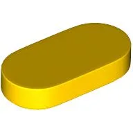 Tile Round 1 x 2 / Yellow