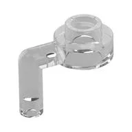 Plate Special Round 1 x 1 with Vertical Bar / Trans-Clear