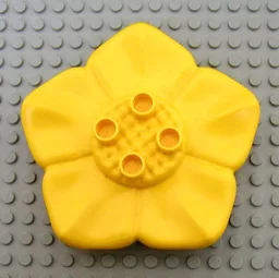 Duplo Plant, Flower 6 x 6 with 4 Top Studs