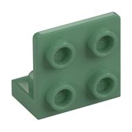 Lego Bracket 1 x 2 - 2 x 2 Inverted / Sand Green